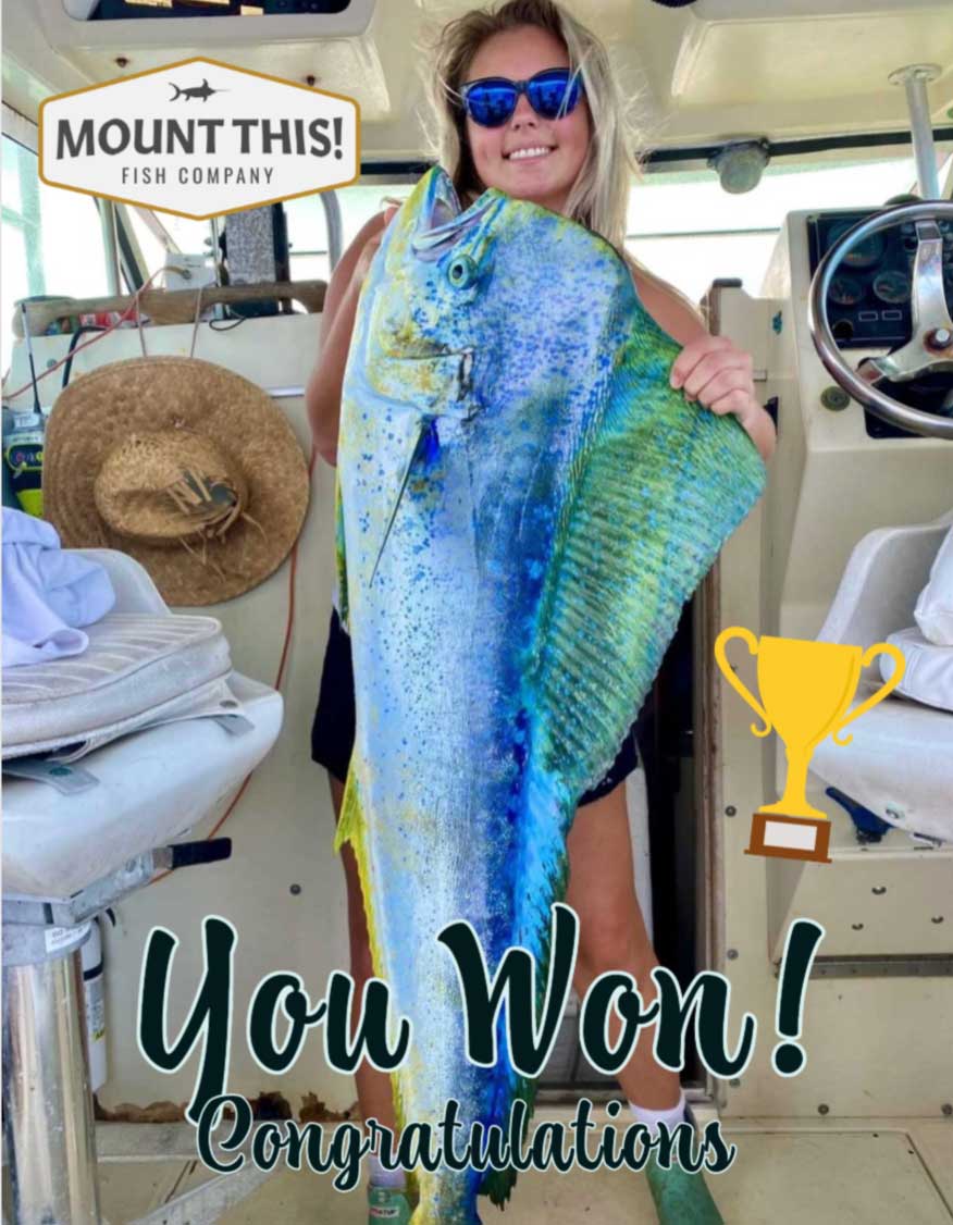 Fish Mount Contest Winner - Teagan Andreski